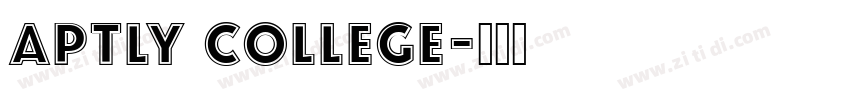 Aptly College字体转换
